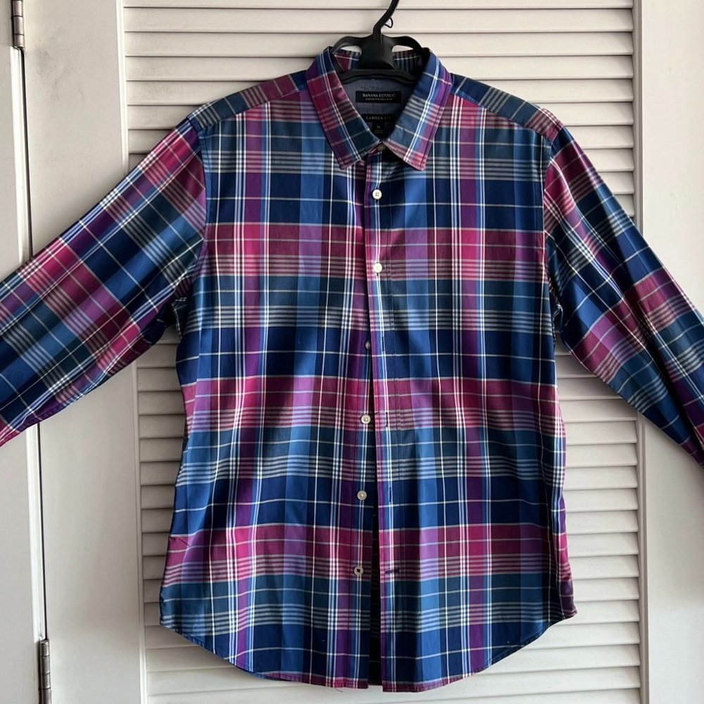 Men’s Banana Republic Camden Fit Custom 078 Wash Shirt Button Down Medium